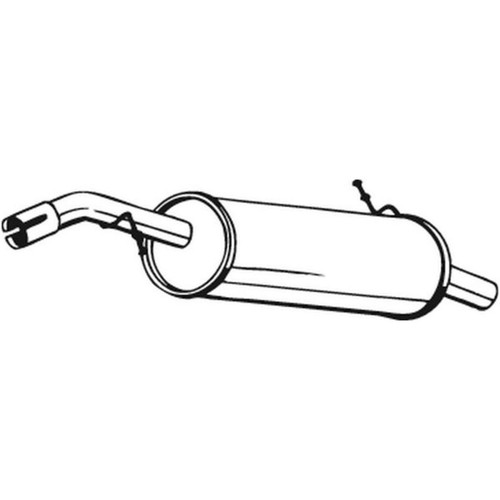 Endschalldämpfer bosal - endschalldämpfer,